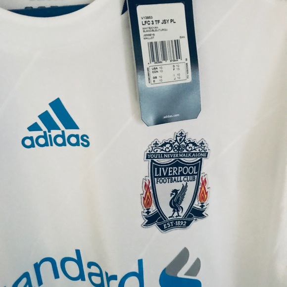 BNWT Player Version Adidas LS Liverpool Away Kit - Picture 4 of 8